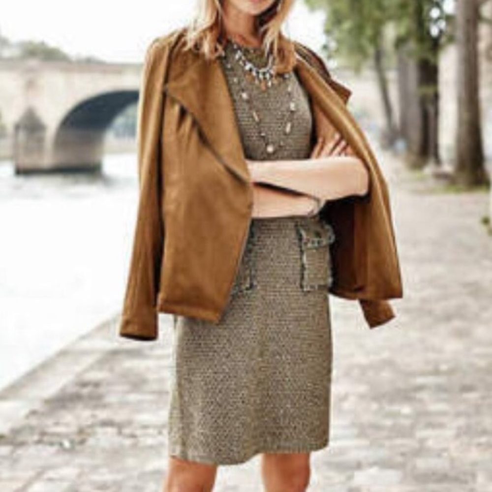 J. Jill | Butterscotch Tweed Sweater Dress